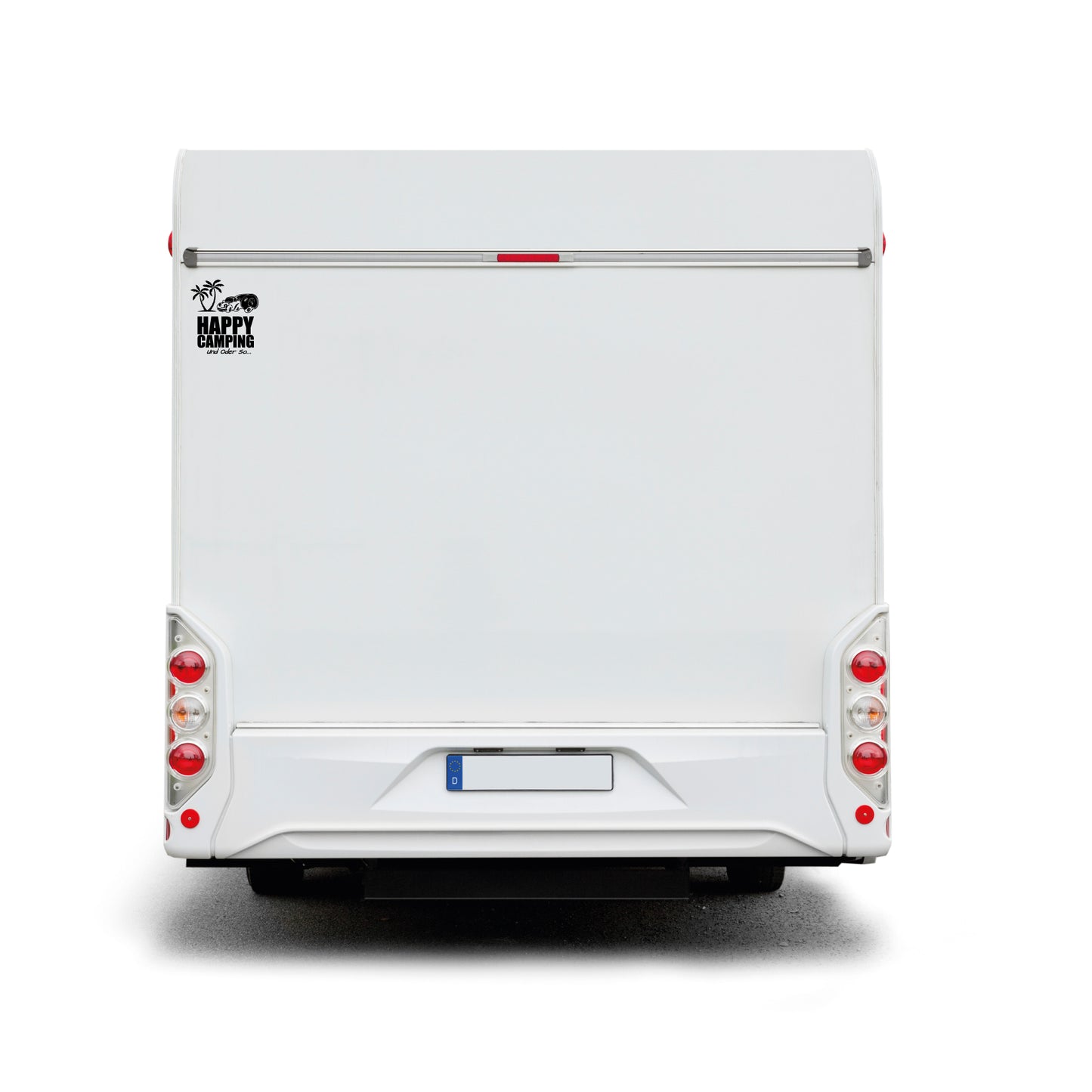 Der "freie" Happy Camping Sticker – Plottfolie