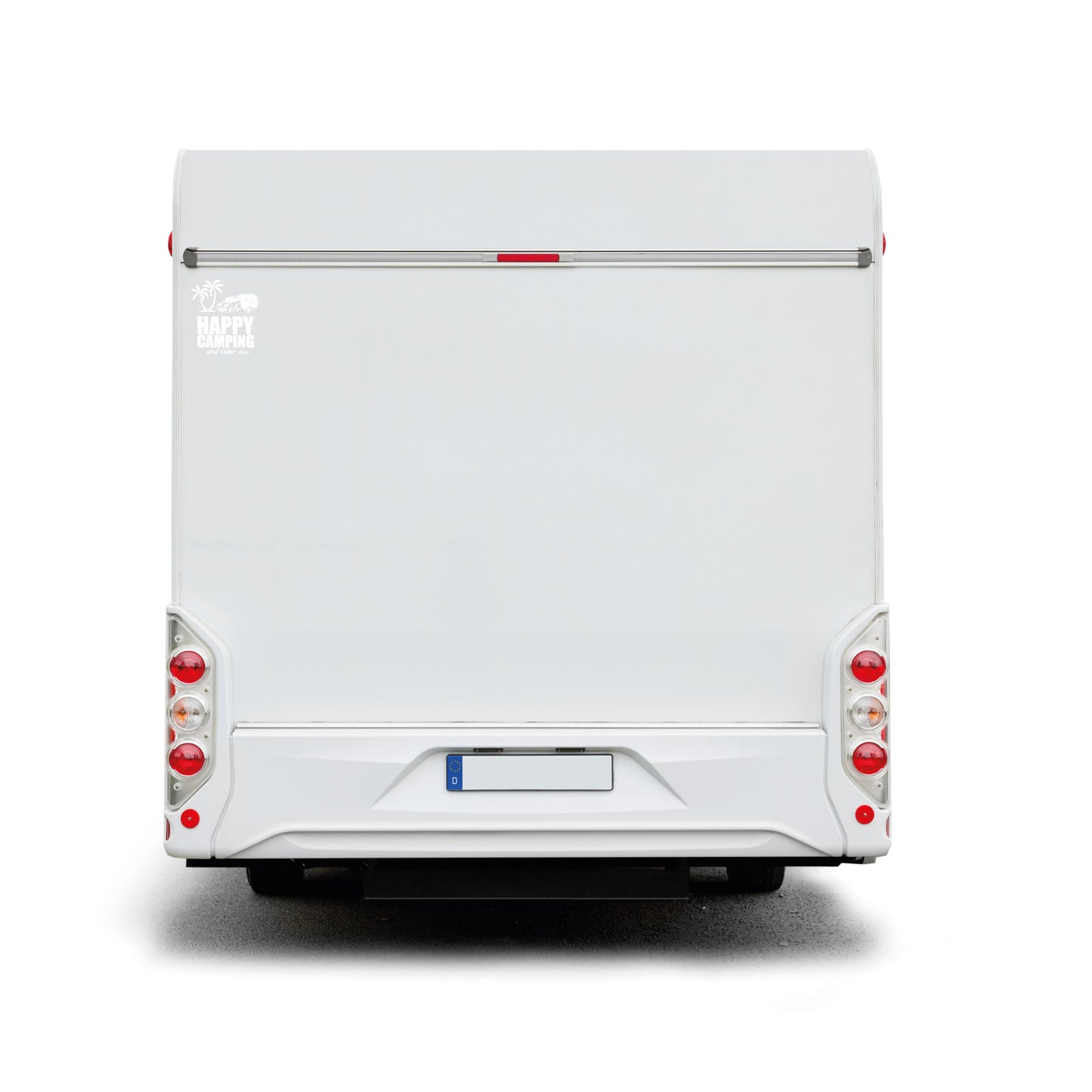 Der "freie" Happy Camping Sticker – Plottfolie