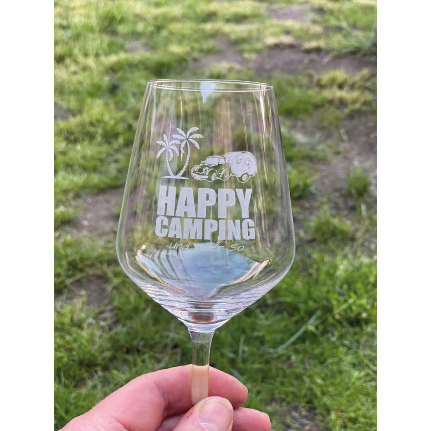Happy Camping Weinglas 2er-Set
