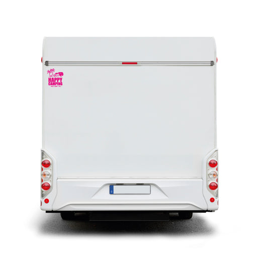 Der "freie" Happy Camping Sticker – Plottfolie